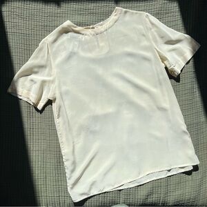 Vintage 100% silk short sleeve top